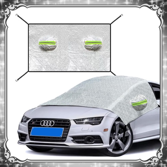 Car Windshield Cover Winter Snow Frost Guard Side Mirror Sun UV Shade Outdoor - Picture 1 of 8